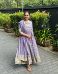 Lavender gown with dupatta by Vastra by Monty