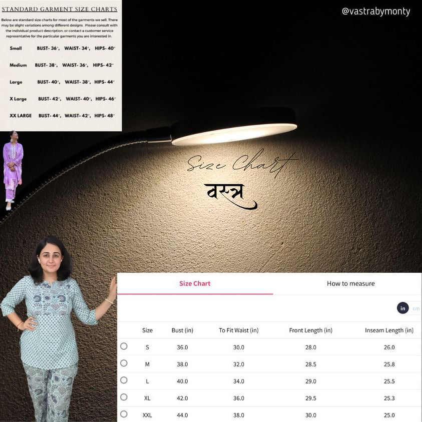 Cotton Night Suit by Vastra by Monty