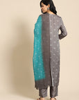 Printed Kurta with trouser and dupatta by Vastra by Monty