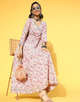 Pink Floral Dress by Vastra by Monty