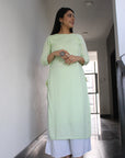 Pista Green Kurti by Vastra by Monty