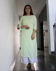 Pista Green Kurti by Vastra by Monty