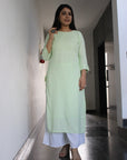 Pista Green Kurti by Vastra by Monty