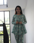 Printed Night Suit by Vastra by Monty