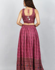 Mauve Majesty Ready-to-Wear Lehanga & Blouse with Dupatta by Vastra by Monty