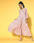 Pink Floral Dress by Vastra by Monty